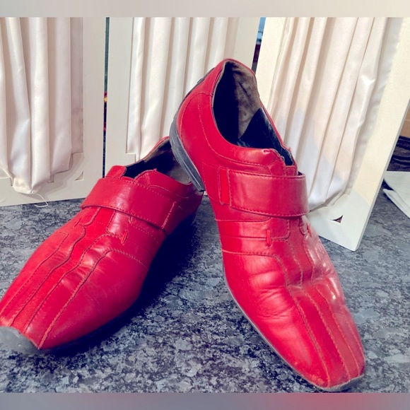Paul Green Shoes - Paul Green Munchen red leather loafers